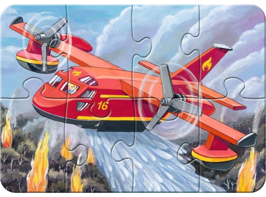 RAVENSBURGER Moje první puzzle Zásahová vozidla 4v1 (2,4,6,8 dílků)