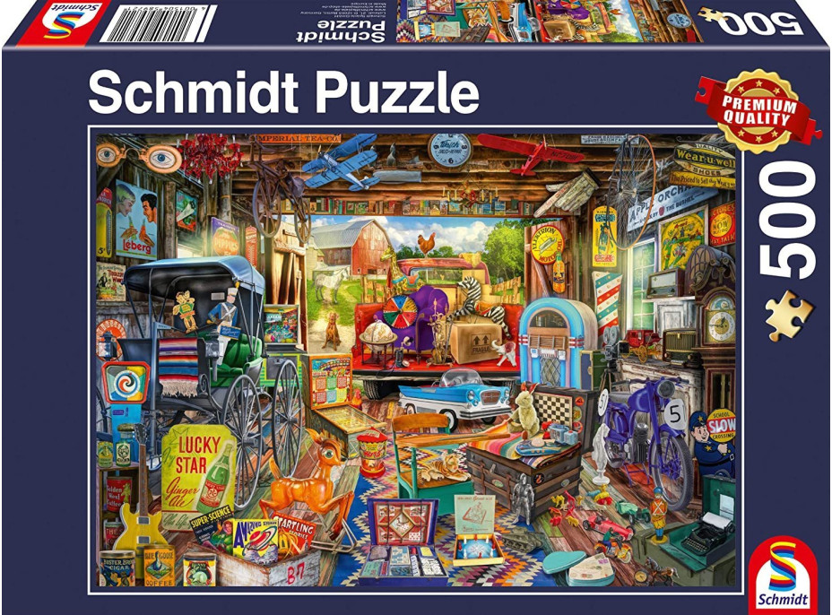 SCHMIDT Puzzle Bleší trh v garáži 500 dílků