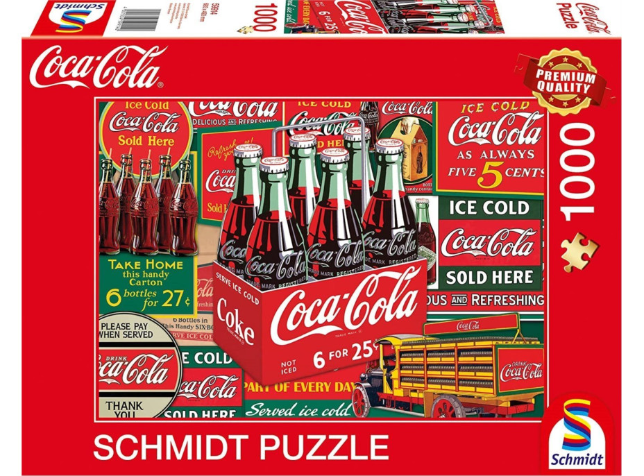 SCHMIDT Puzzle Coca Cola Klasika 1000 dílků