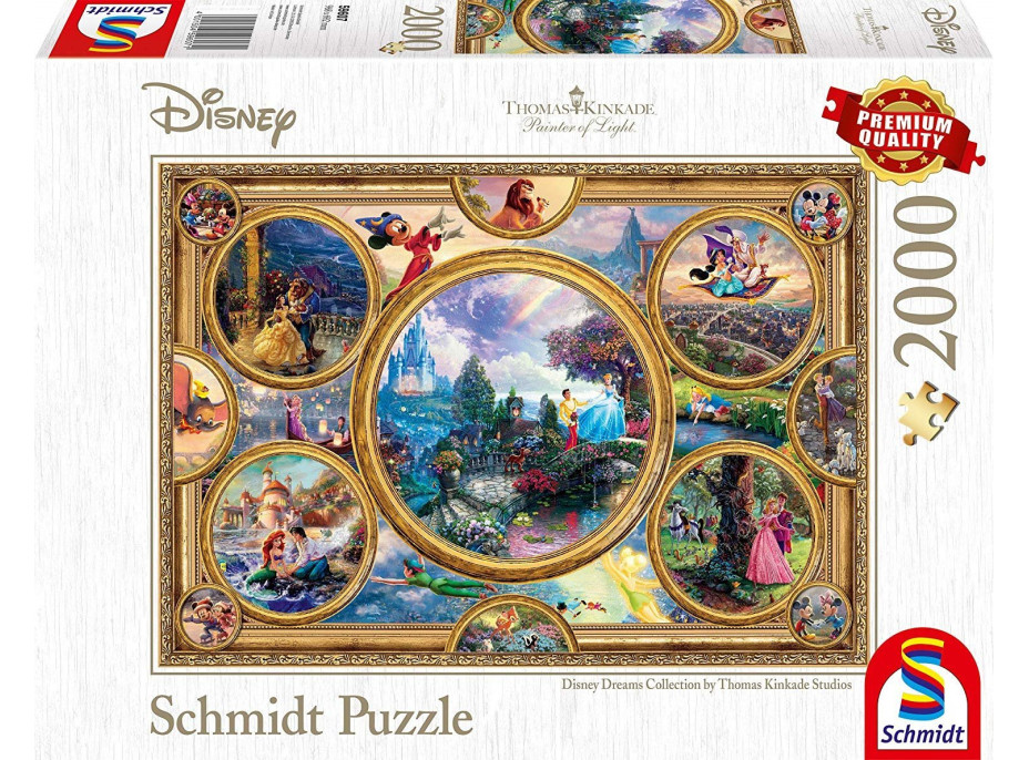 SCHMIDT Puzzle Disney koláž 2000 dílků