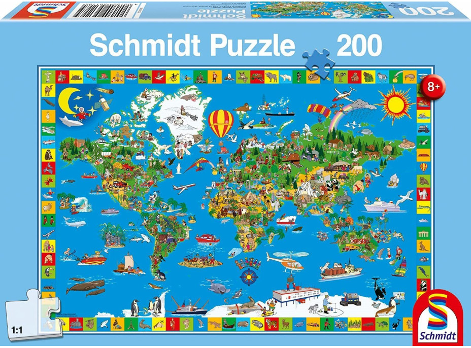 SCHMIDT Puzzle Tvůj úžasný svět 200 dílků