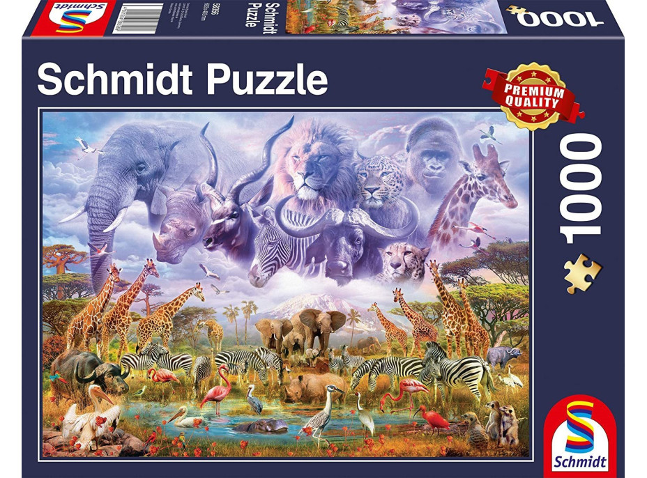 SCHMIDT Puzzle Zvířata u napajedla 1000 dílků