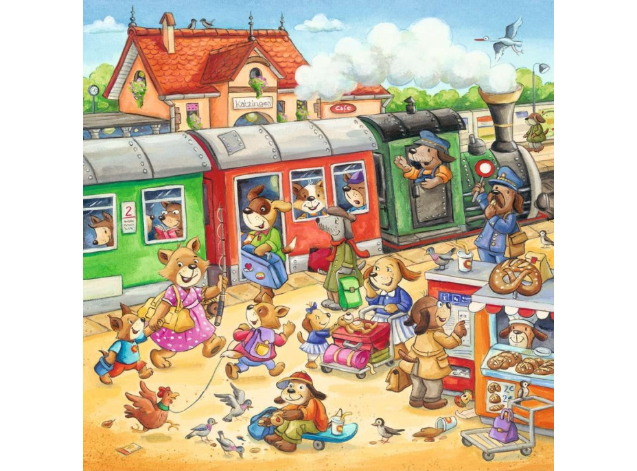 RAVENSBURGER Puzzle Prázdniny na venkově 3x49 dílků