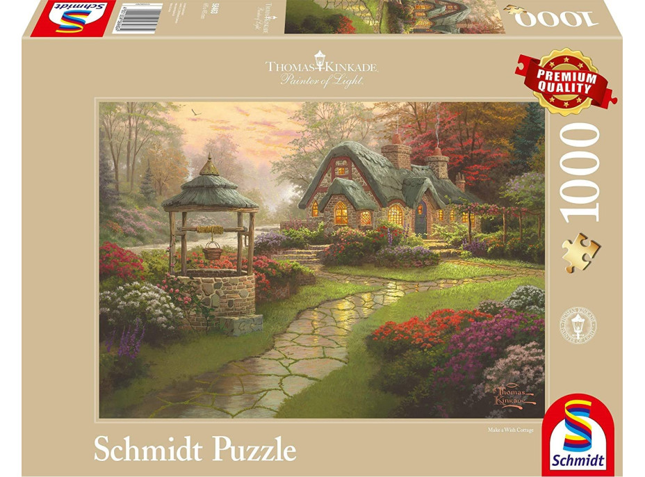 SCHMIDT Puzzle Domek u studny přání 1000 dílků