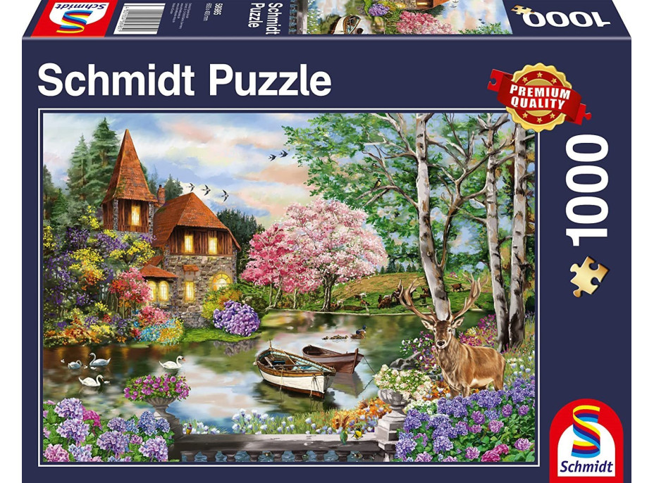 SCHMIDT Puzzle Dům u jezera 1000 dílků