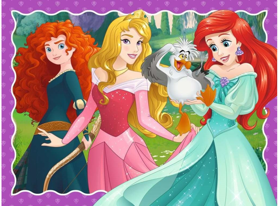 RAVENSBURGER Puzzle Disney Princezny 4v1 (12, 16, 20, 24 dílků)