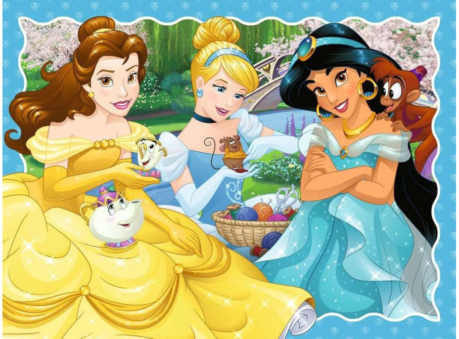 RAVENSBURGER Puzzle Disney Princezny 4v1 (12, 16, 20, 24 dílků)