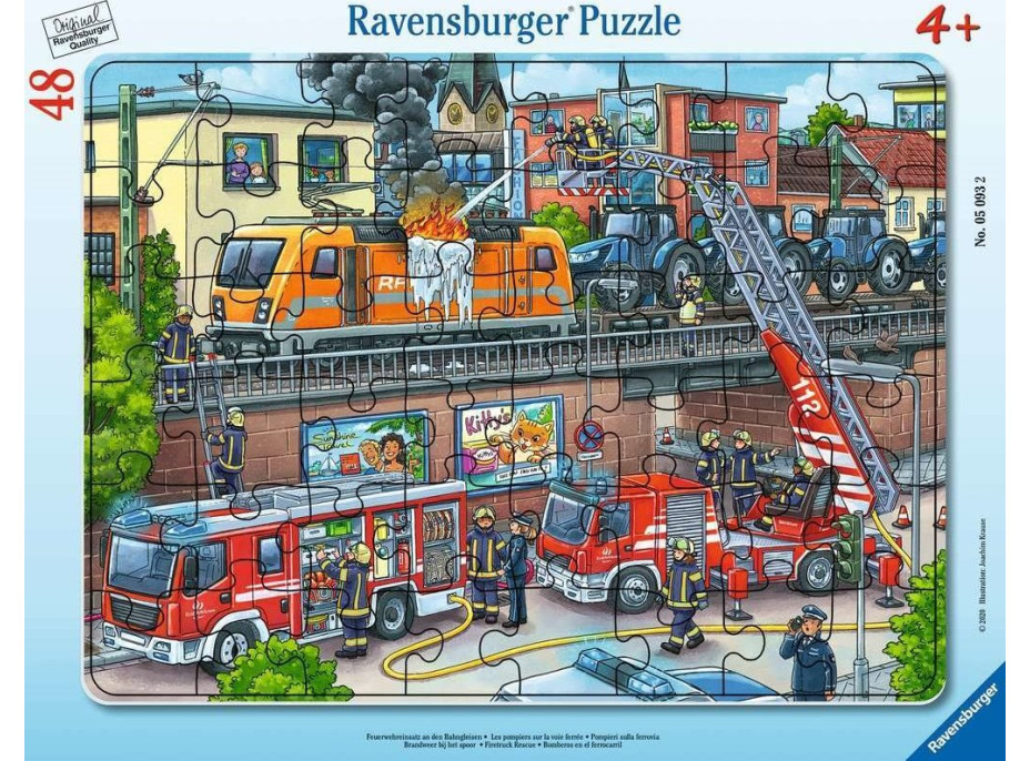 RAVENSBURGER Puzzle Hasiči v akci 48 dílků