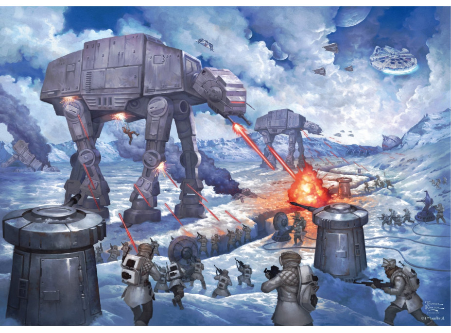 SCHMIDT Puzzle Star Wars: Bitva o planetu Hoth 1000 dílků