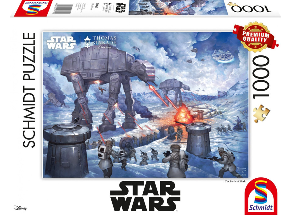 SCHMIDT Puzzle Star Wars: Bitva o planetu Hoth 1000 dílků