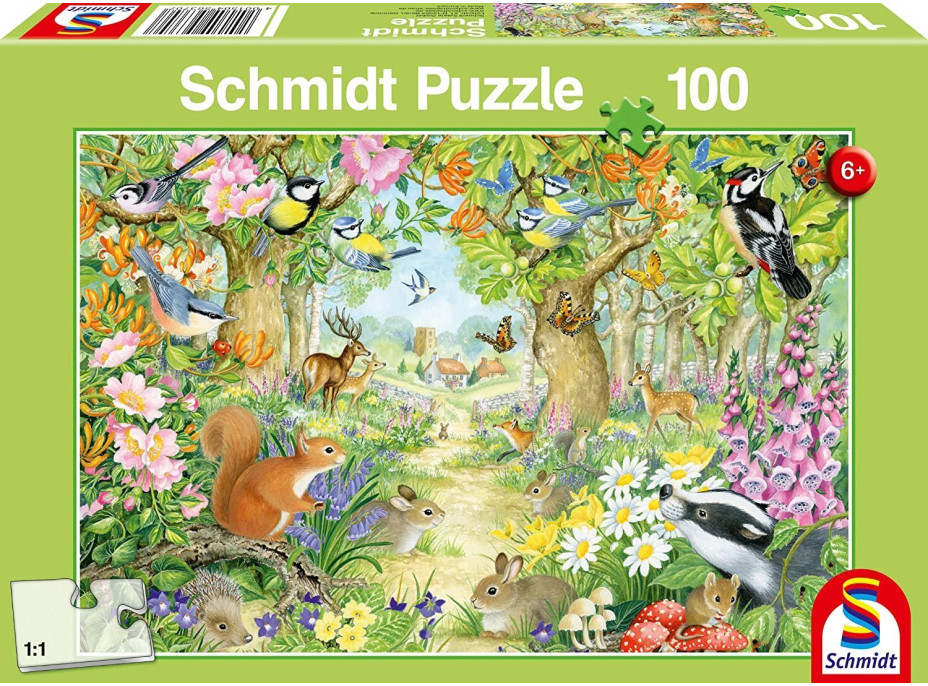 SCHMIDT Puzzle V lese 100 dílků