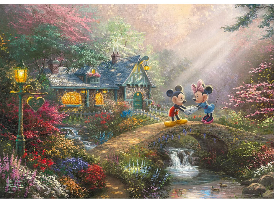 SCHMIDT Puzzle v plechové krabičce Mickey & Minnie 500 dílků