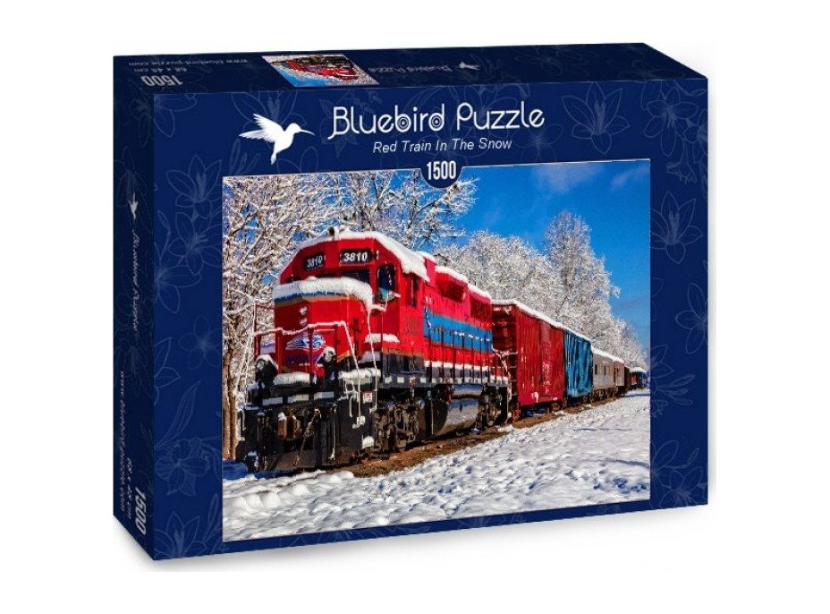 BLUEBIRD Puzzle Vlak v zimě 1500 dílků