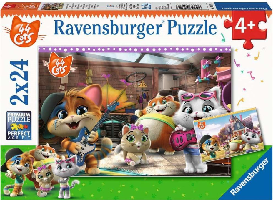 RAVENSBURGER Puzzle 44 koček 2x24 dílků