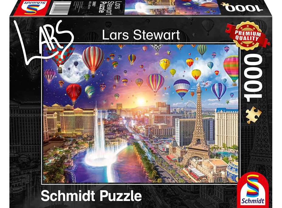 SCHMIDT Puzzle Den a noc: Las Vegas 1000 dílků