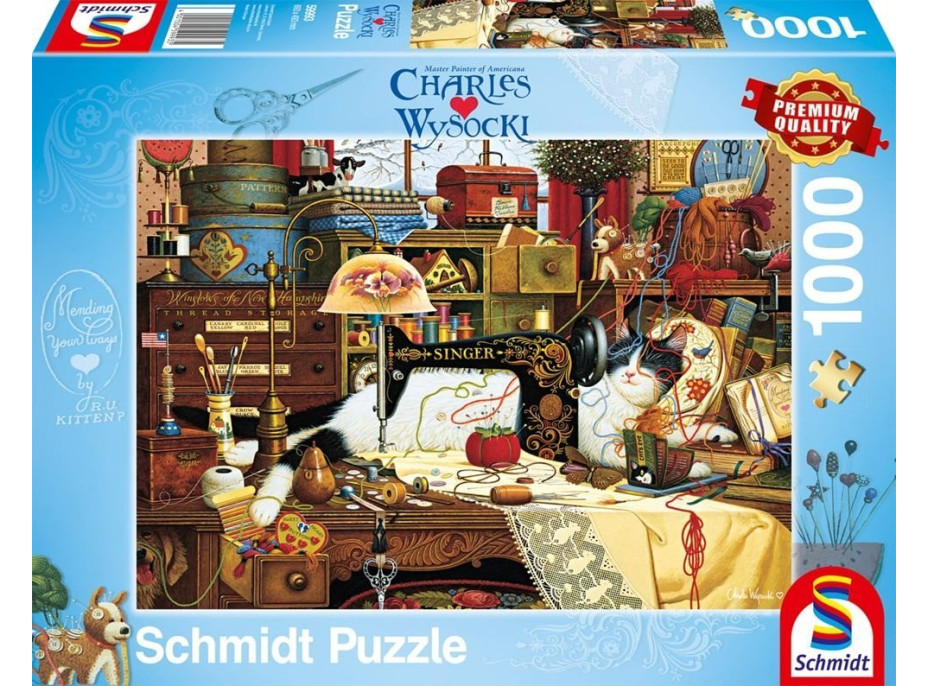 SCHMIDT Puzzle Maggie nepořádnice 1000 dílků