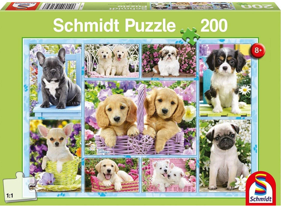 SCHMIDT Puzzle Štěňátka 200 dílků