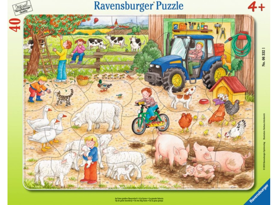 RAVENSBURGER Puzzle Na velkém statku 40 dílků