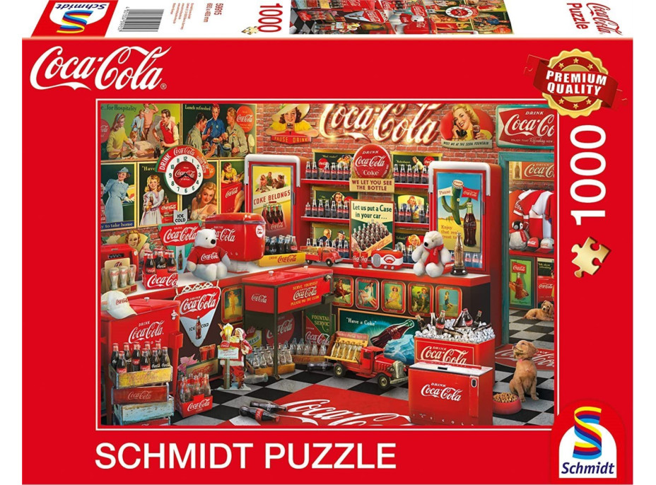 SCHMIDT Puzzle Coca Cola Nostalgický obchod 1000 dílků