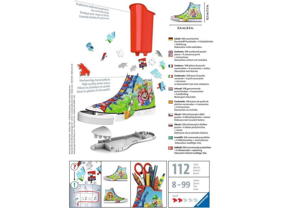 RAVENSBURGER 3D puzzle Kecka Super Mario 112 dílků