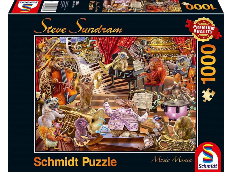 SCHMIDT Puzzle Hudební mánie 1000 dílků