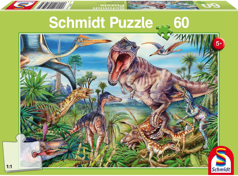 SCHMIDT Puzzle Mezi dinosaury 60 dílků