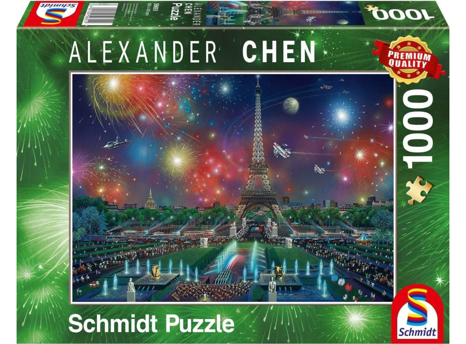 SCHMIDT Puzzle Ohňostroj nad Eiffelovou věží 1000 dílků