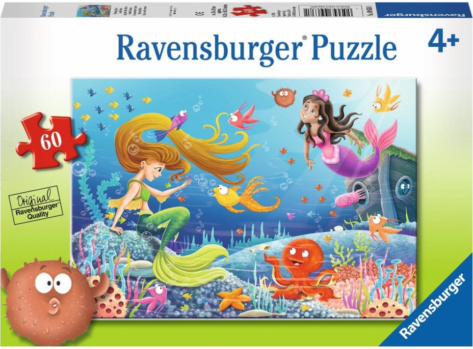 RAVENSBURGER Puzzle Příběhy mořské víly 60 dílků