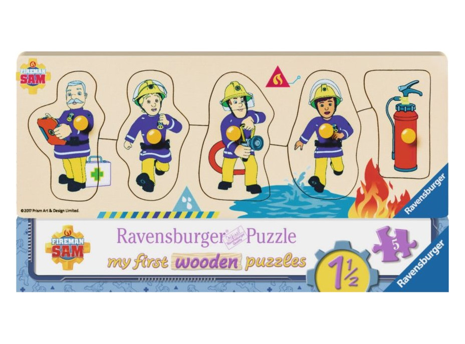 RAVENSBURGER Dřevěná vkládačka Požárník Sam a jeho přátelé