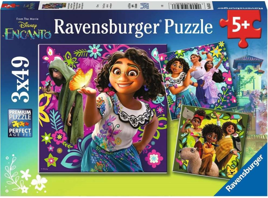 RAVENSBURGER Puzzle Encanto 3x49 dílků