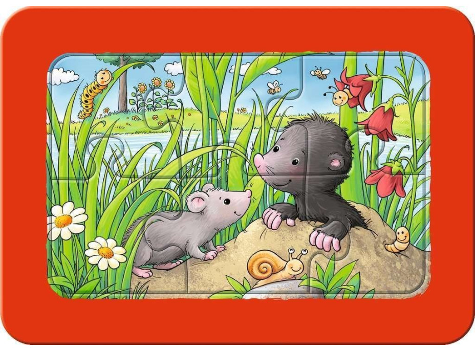 RAVENSBURGER Moje první puzzle Zvířátka ze zahrady 3x6 dílků