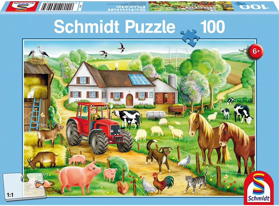 SCHMIDT Puzzle Na farmě 100 dílků