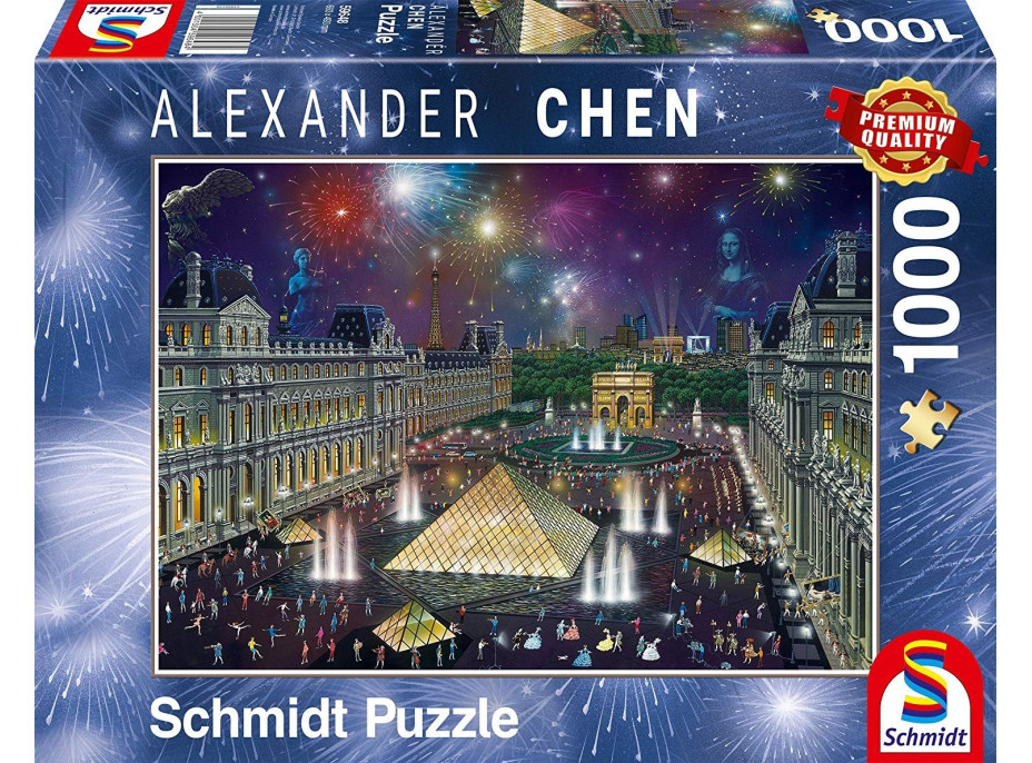 SCHMIDT Puzzle Ohňostroj v Louvru 1000 dílků