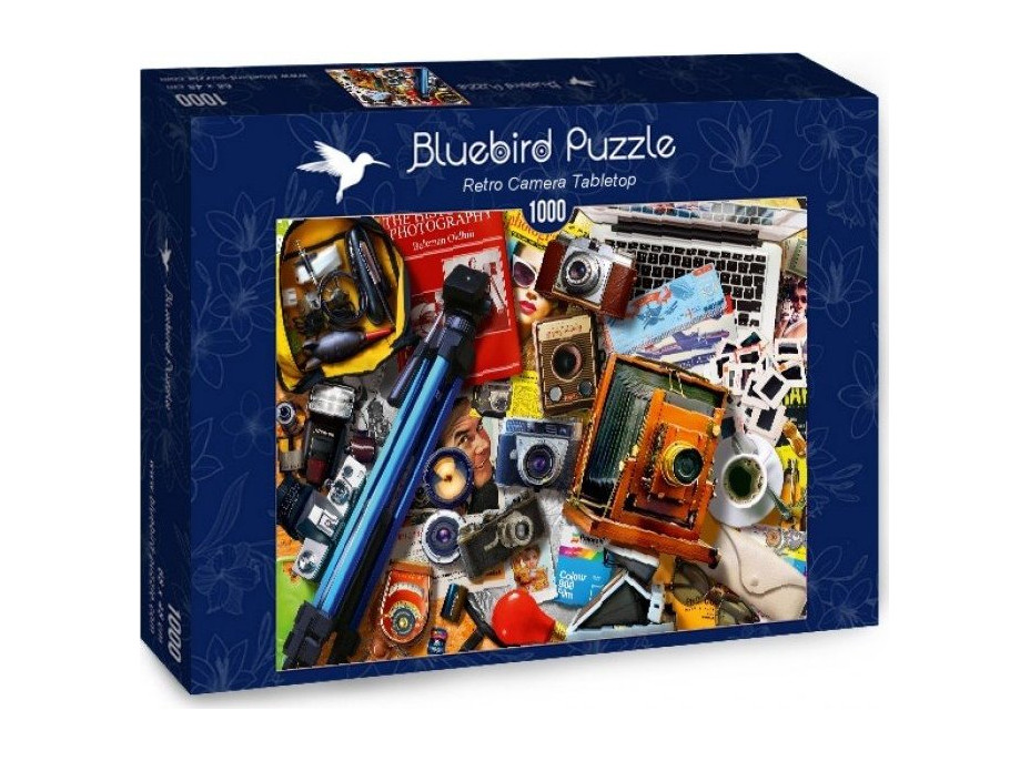 BLUEBIRD Puzzle Sbírka retro fotoaparátů 1000 dílků