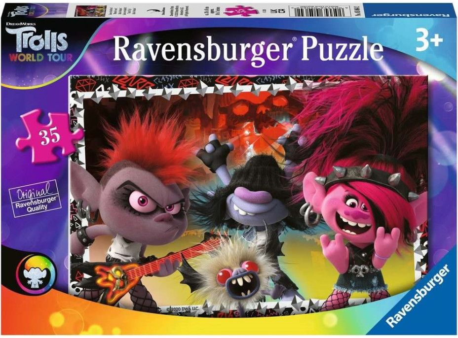 RAVENSBURGER Puzzle Trollové: Světové turné 35 dílků