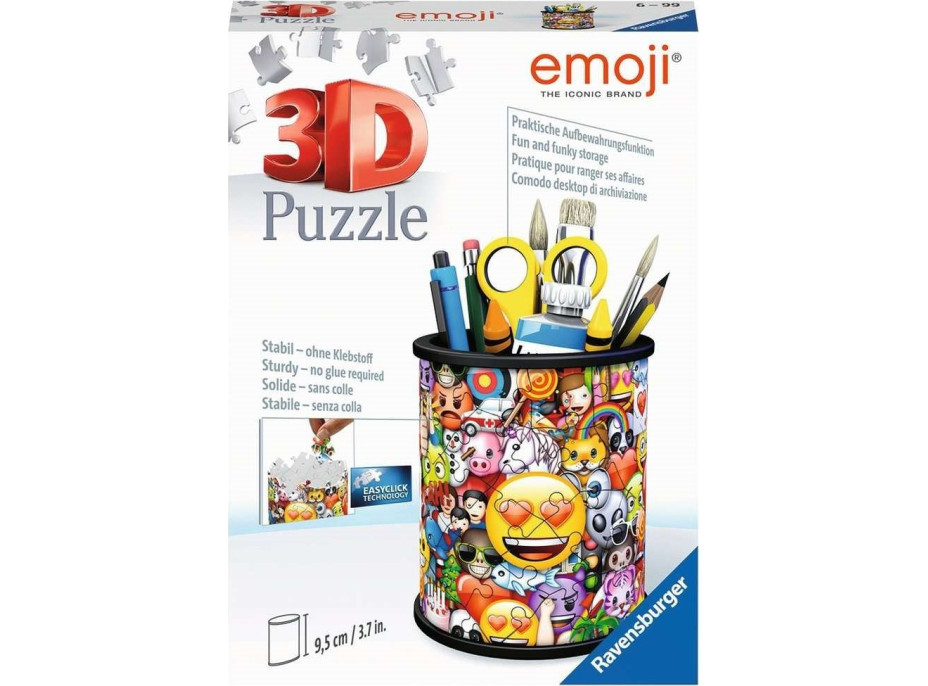 RAVENSBURGER 3D puzzle stojan: Emoji 54 dílků