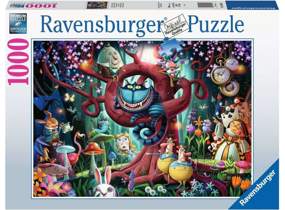 RAVENSBURGER Puzzle Skoro každý je šílený (Alenka v říši divů) 1000 dílků