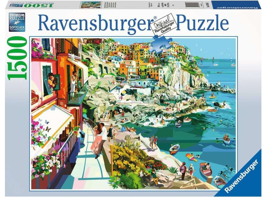 RAVENSBURGER Puzzle Romantika v Cinque Terre 1500 dílků