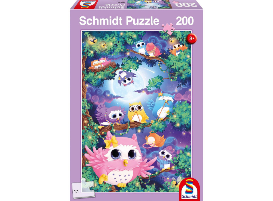 SCHMIDT Puzzle V sovím lese 200 dílků