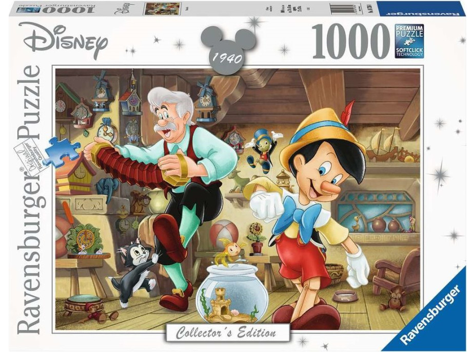 RAVENSBURGER Puzzle Pinocchio 1000 dílků