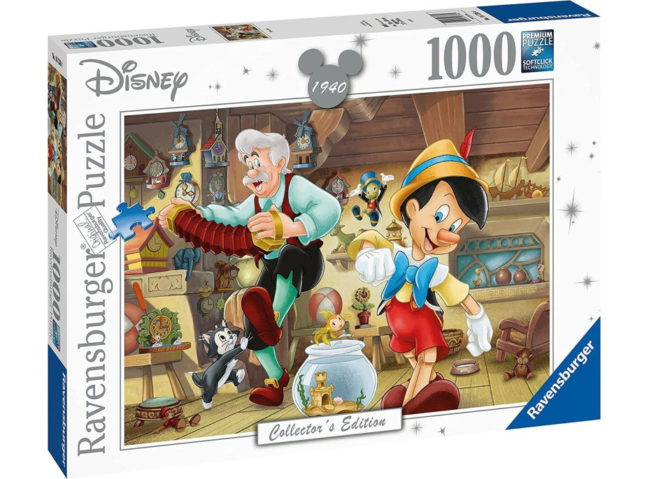 RAVENSBURGER Puzzle Pinocchio 1000 dílků