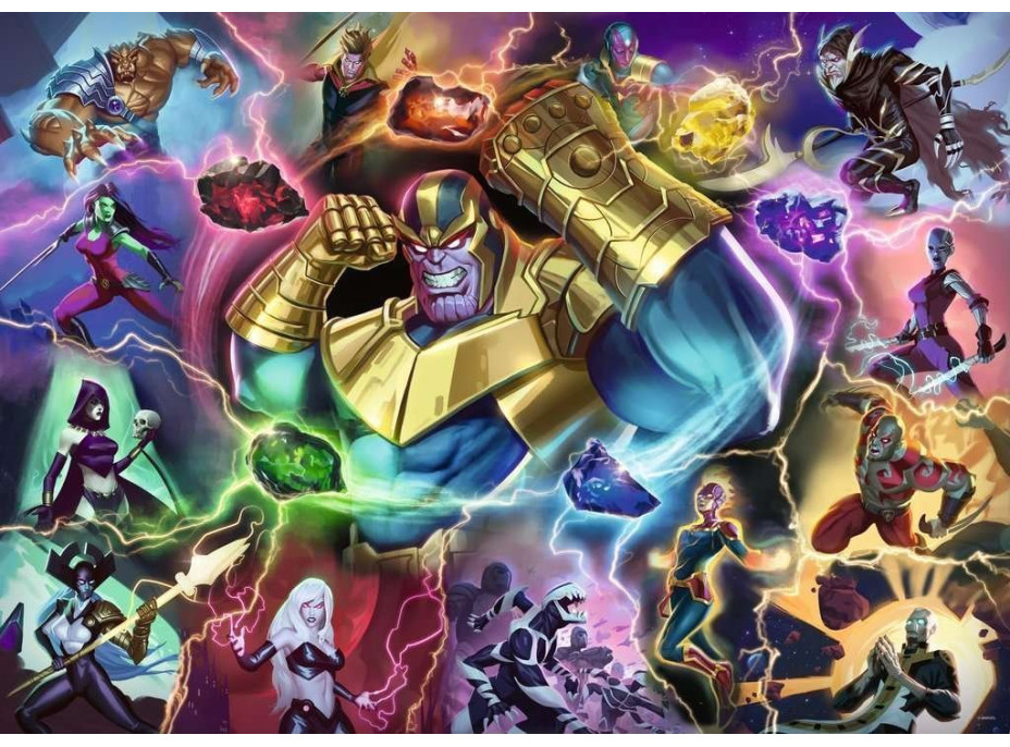 RAVENSBURGER Puzzle Marvel Villainous: Thanos 1000 dílků