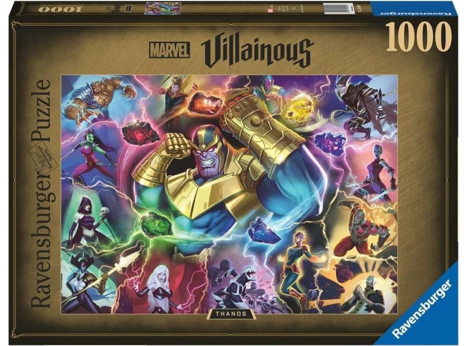 RAVENSBURGER Puzzle Marvel Villainous: Thanos 1000 dílků