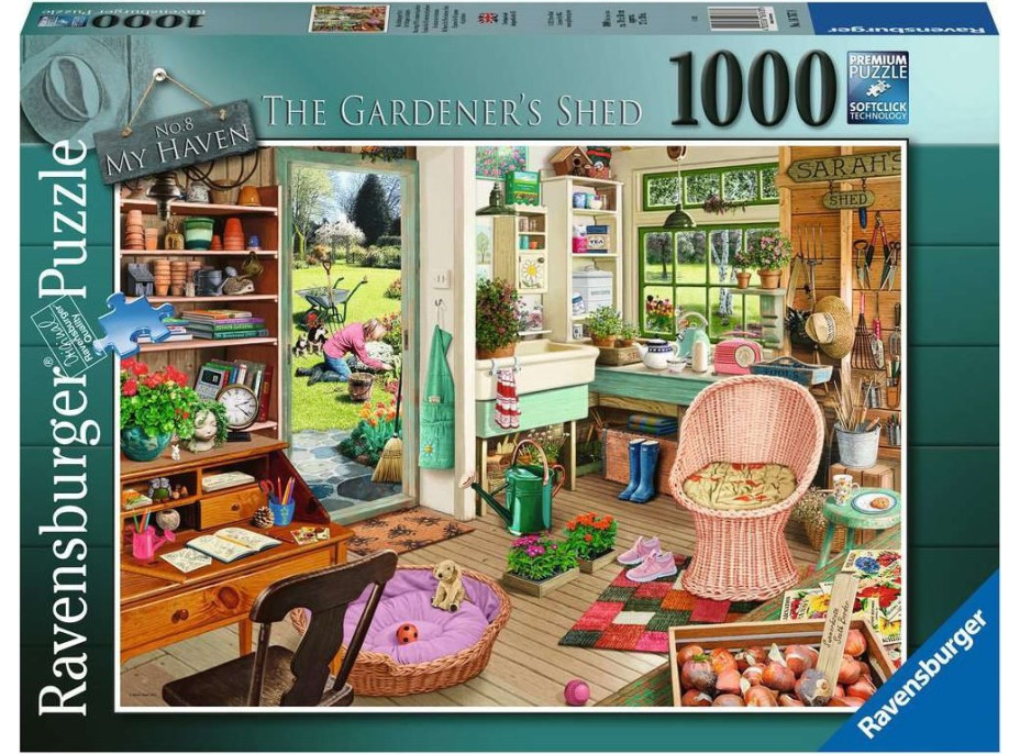 RAVENSBURGER Puzzle Zahradníkova kůlna 1000 dílků