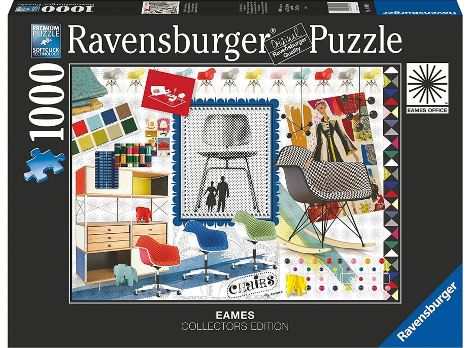 RAVENSBURGER Puzzle Eames: Design Spectrum 1000 dílků