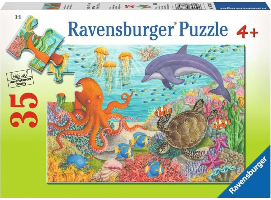 RAVENSBURGER Puzzle Přátelé z oceánu 35 dílků