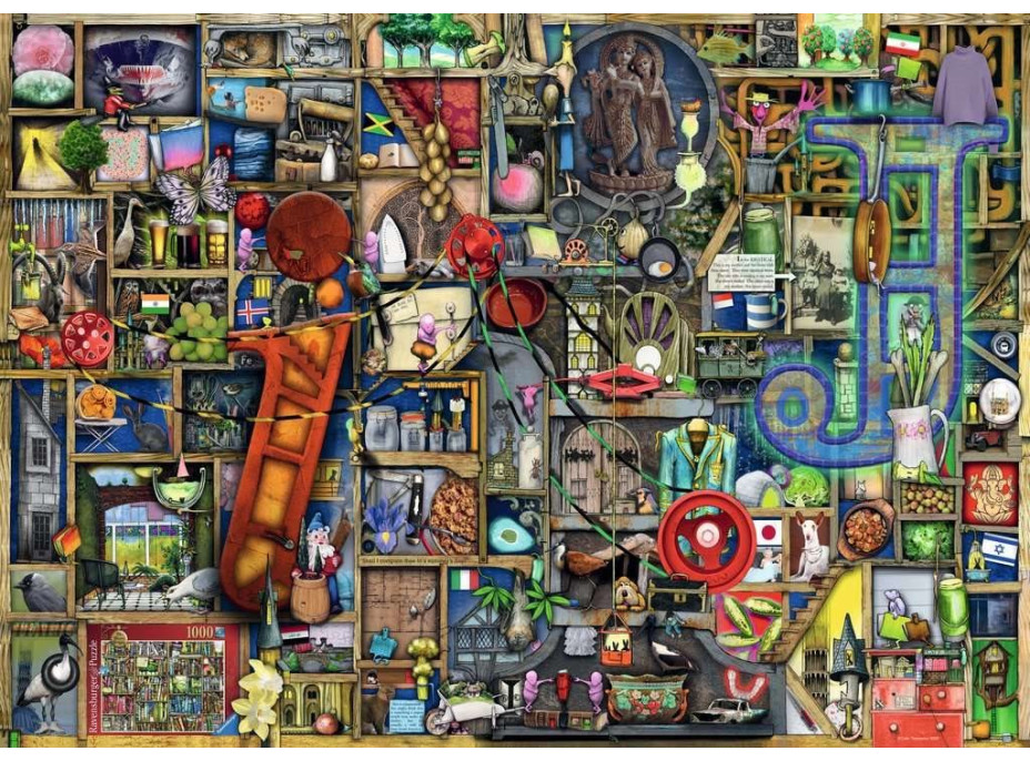 RAVENSBURGER Puzzle Úžasná abeceda - písmeno I a J 1000 dílků