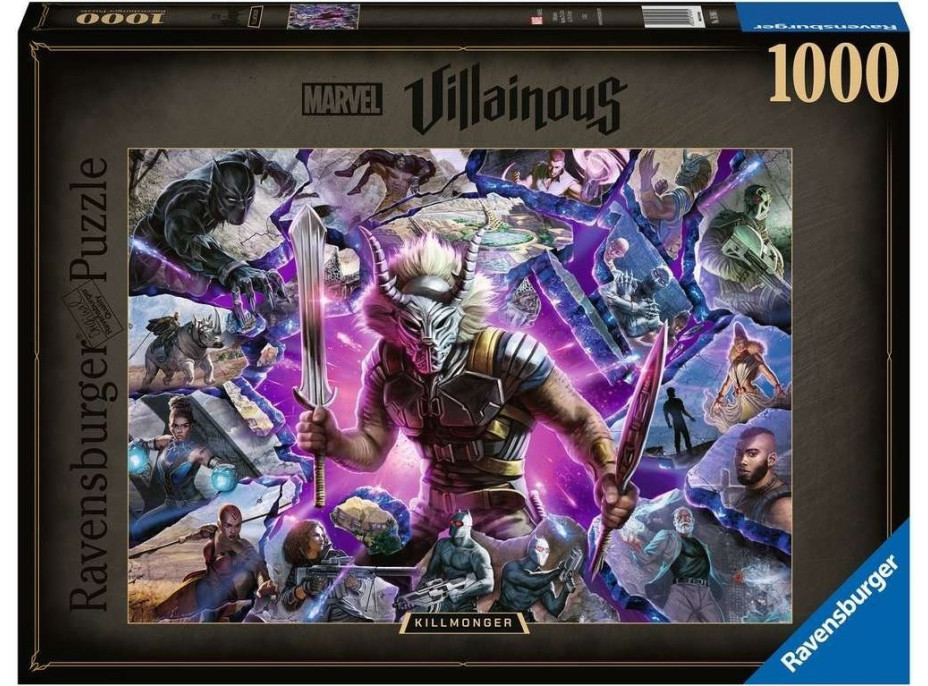 RAVENSBURGER Puzzle Marvel Villainous: Killmonger 1000 dílků