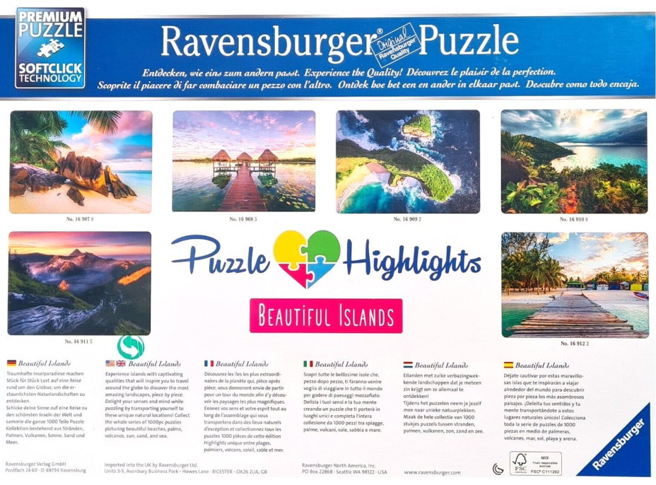 RAVENSBURGER Puzzle Nádherné ostrovy: Indonésie 1000 dílků