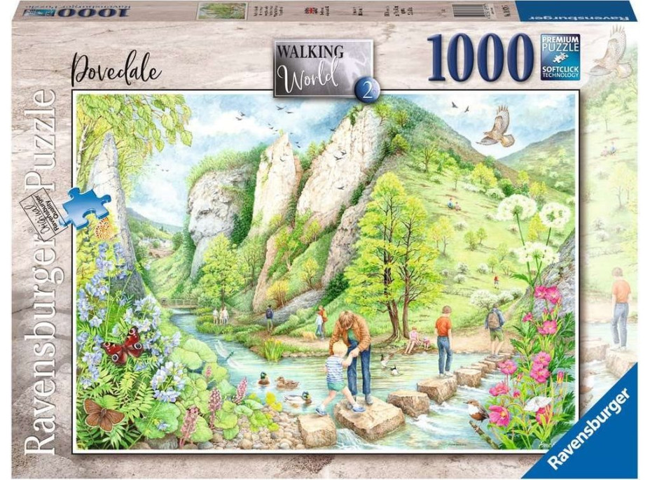 RAVENSBURGER Puzzle Procházky č.2: Dovedale 1000 dílků